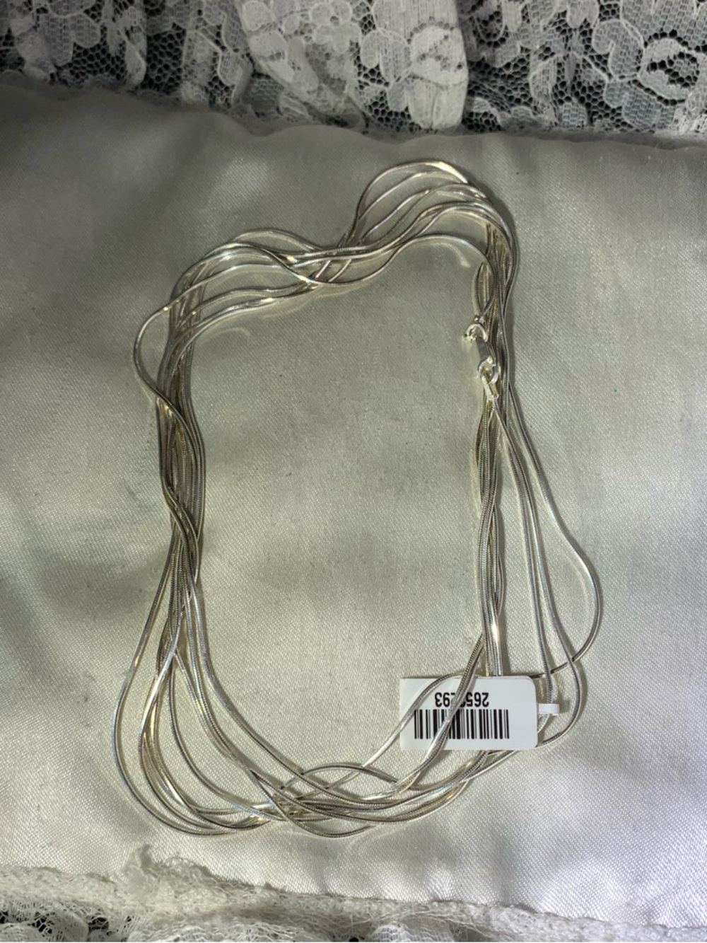 STERLING SILVER 100" ITALIAN MADE CHAIN